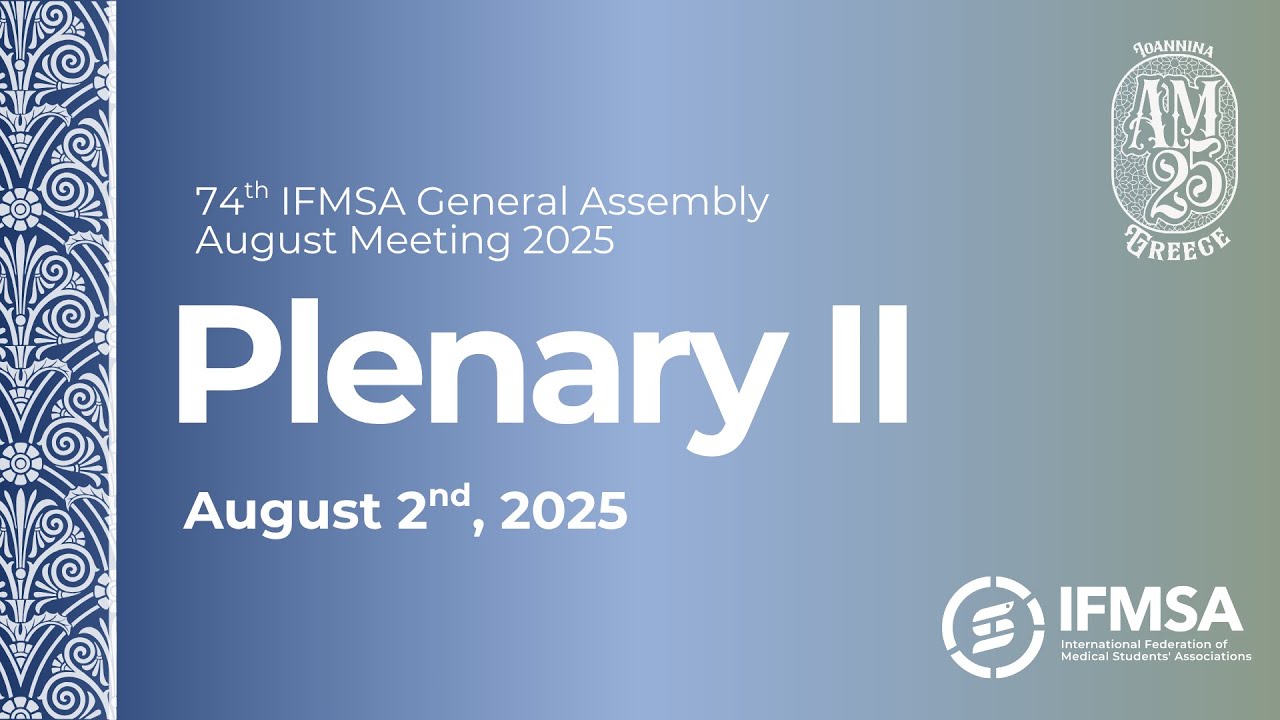 August Meeting 2025 | Plenary II | Ioannina, Greece