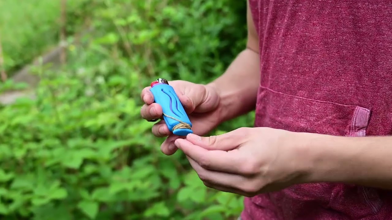 Aqua Hemp Wick Lighter Case - Easy to Use Hemp Feeder for Slower & More Natural Flame