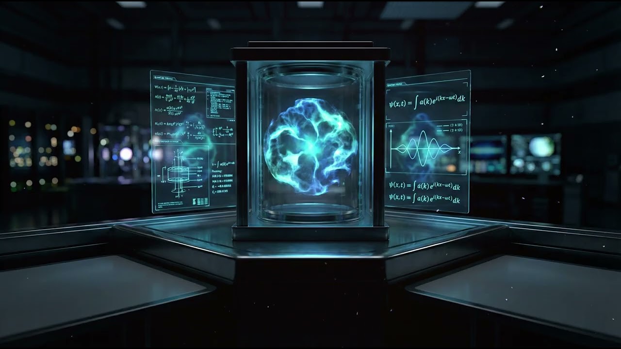 QUANTUM LAB 🧬 Futuristic Research Ambience | Deep Focus Drone & Blue Noise [1 Hour]
