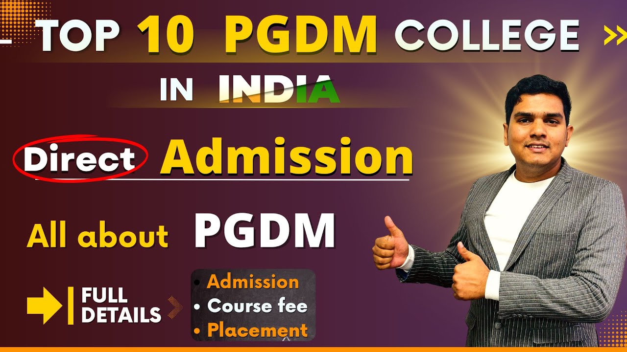 Top 10 PGDM Colleges in India | PGDM Direct Admission Without Entrance Exam | CAT Exam