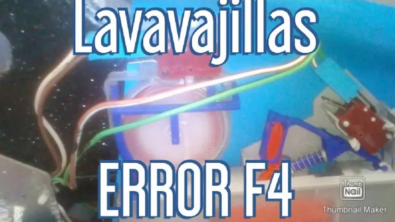 Error F4 - Lavavajillas Fagor Innova lf-017s (Desbordamiento de agua)