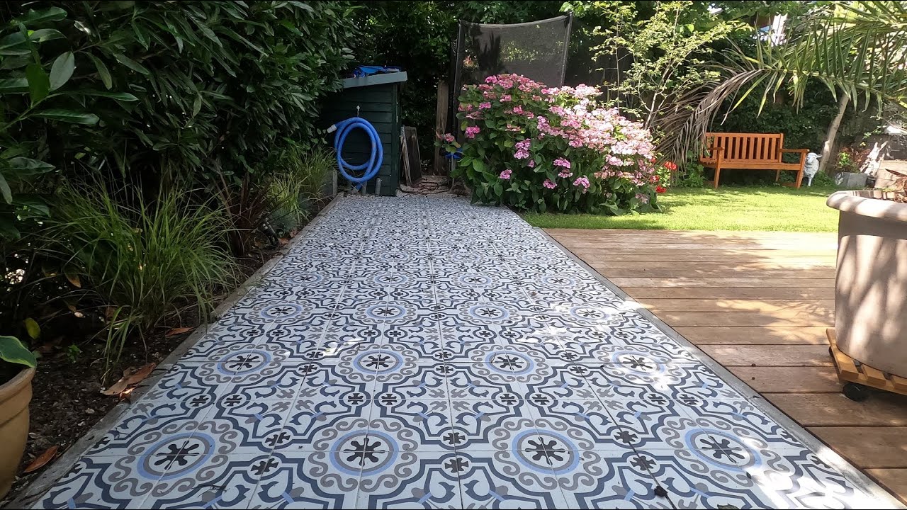 Transform Old Gravel Tiles into a Stunning Garden Path | DIY Sustainable Patio Makeover!