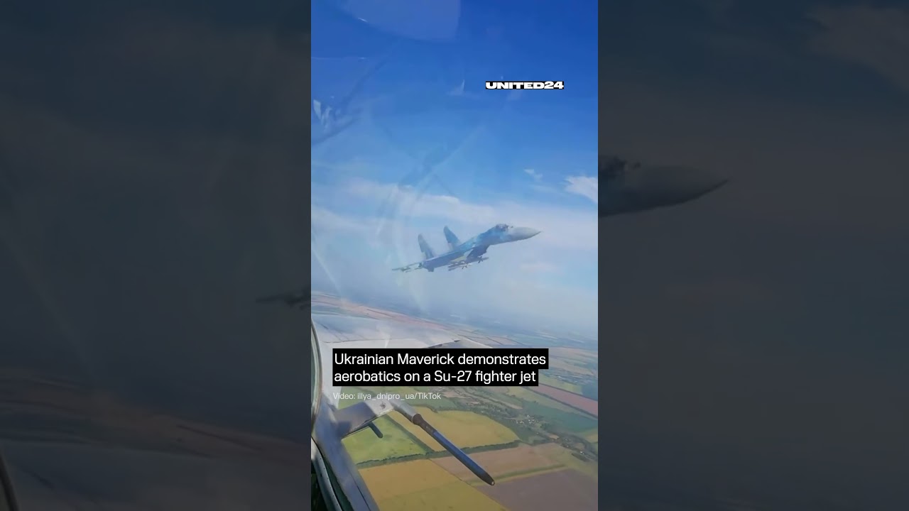 Ukrainian Maverick Demonstrates Aerobatics on Su-27 Jet #airforce