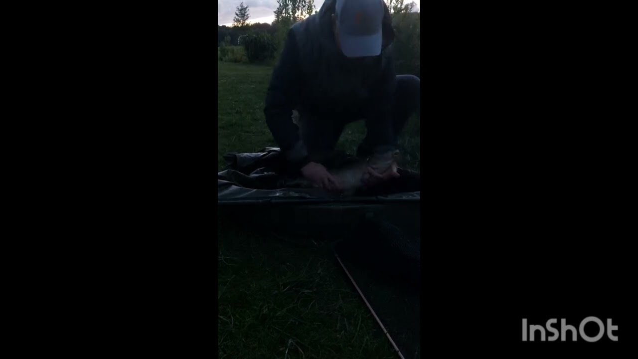 live karper run met vangst.(helaas statief te laag volgende keer beter).