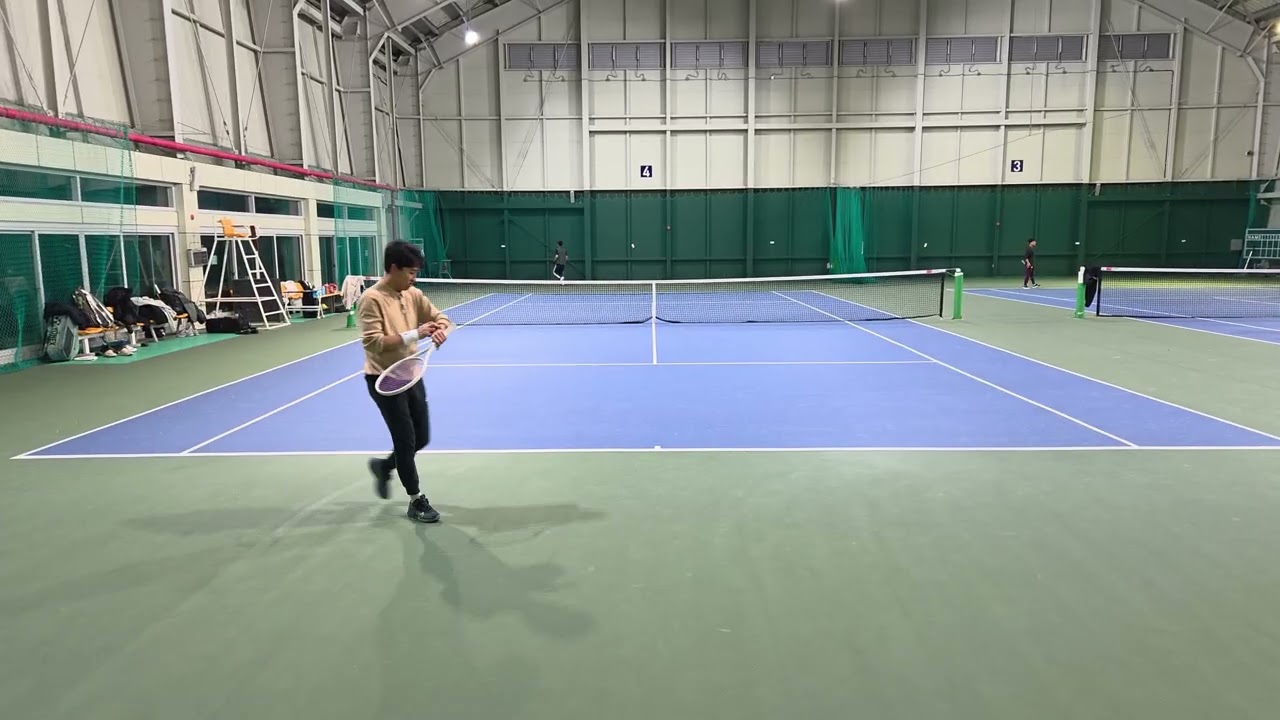 26.01.10 테니스 단식 송산실내 1경기