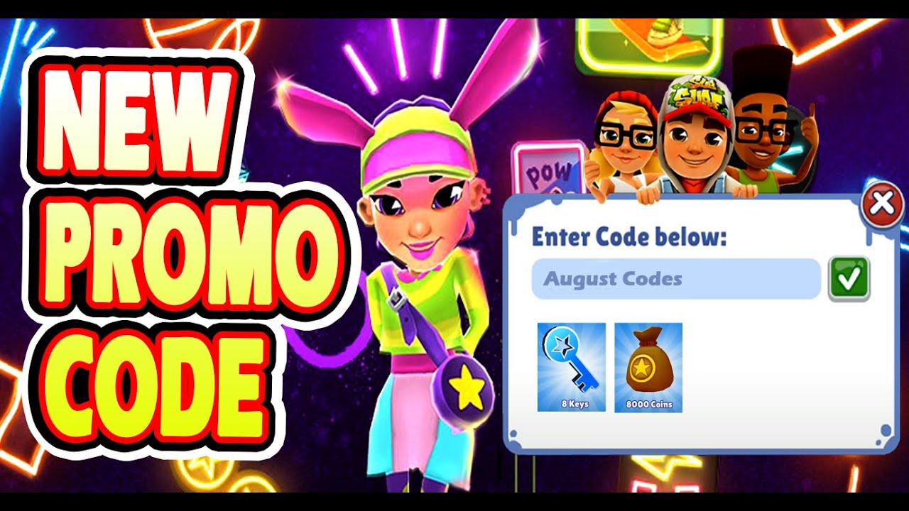 Subway Surfers New Promo Code August  2021  ||  Subway Surfers Paris Active Promo Code 2021