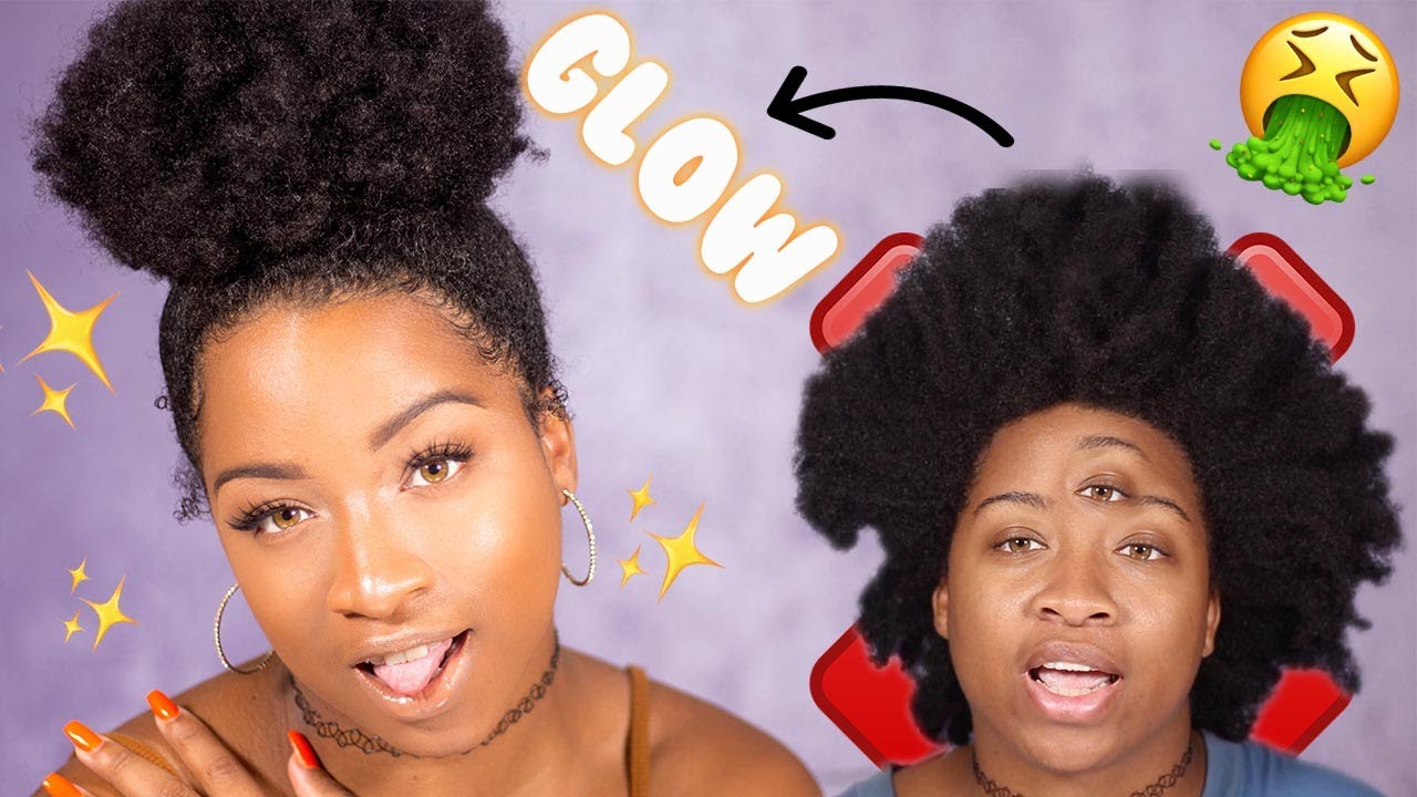 Morning Hair Routine For Type 4 Hair...Easy De-Crunchify Method | High Poof Edition Baby!!! 😍