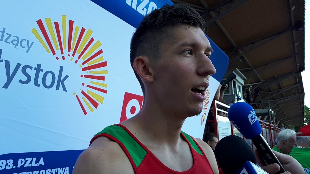 Damian Czykier z Podlasia Białystok o biegu 4x100 m - MP w Lekkoatletyce Białystok 2017
