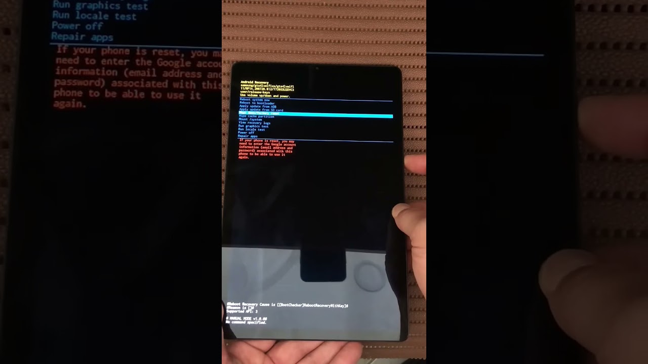 Samsung Tab Hard Reset Password pattern unlock Without Pc #samsunghardreset