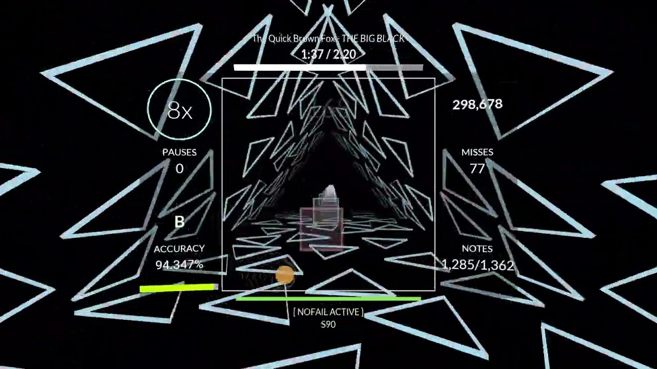the big black - rhythia (progressing toward completing it 100% speed)