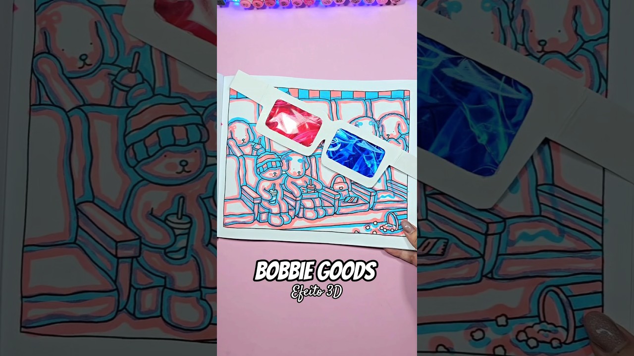 Painting Bobbie Goods viral tricks #coloring #painting #bobbiegoods #markers #art #coloringbook
