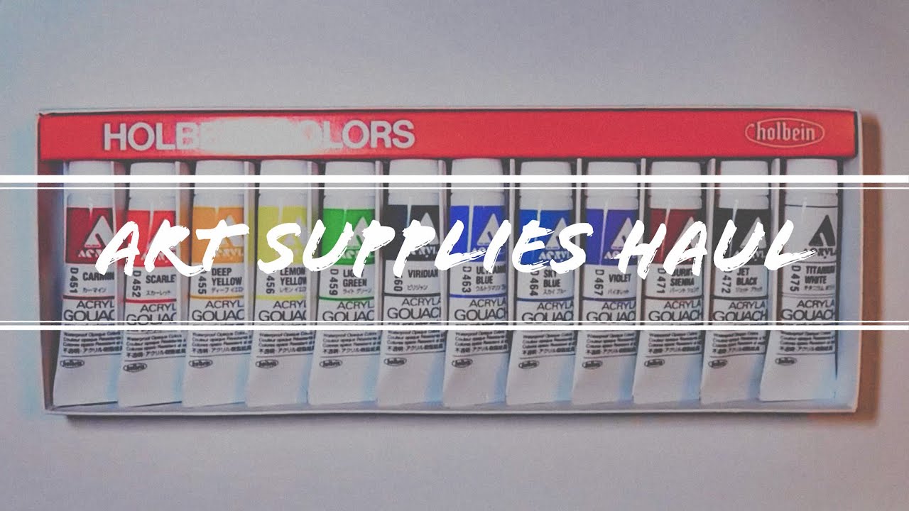 Art Supply Haul | Winsor & Newton, Holbein, etc
