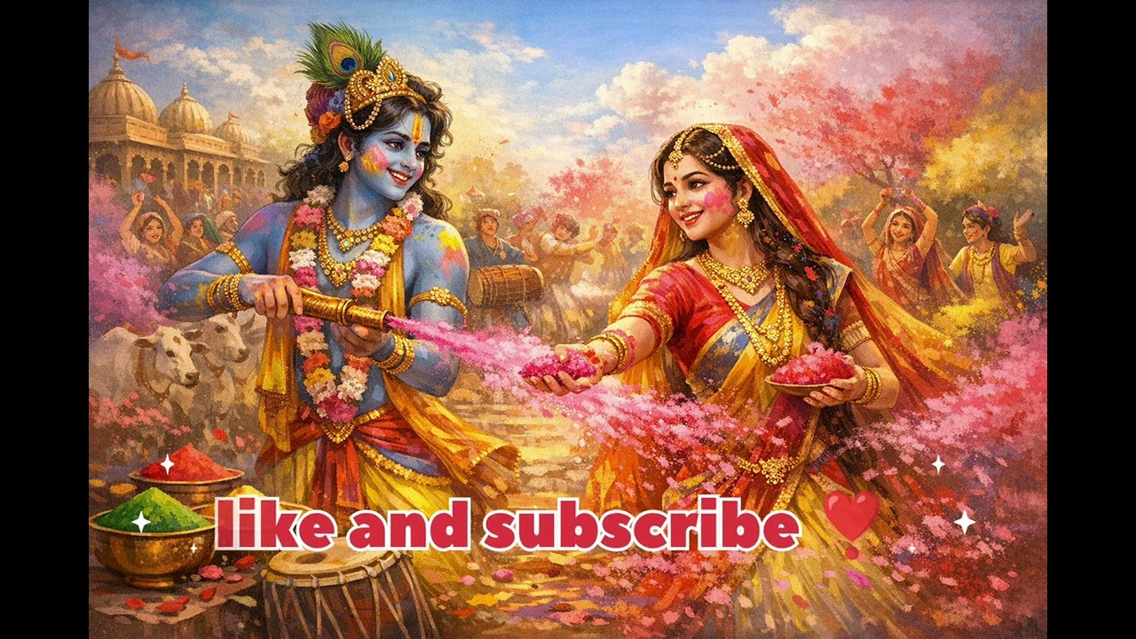 🌸 ब्रज की रंगीली होली | राधा-कृष्ण का प्रेममय उत्सव | होली स्पेशल भजन 2026 💛 #holi #newsong