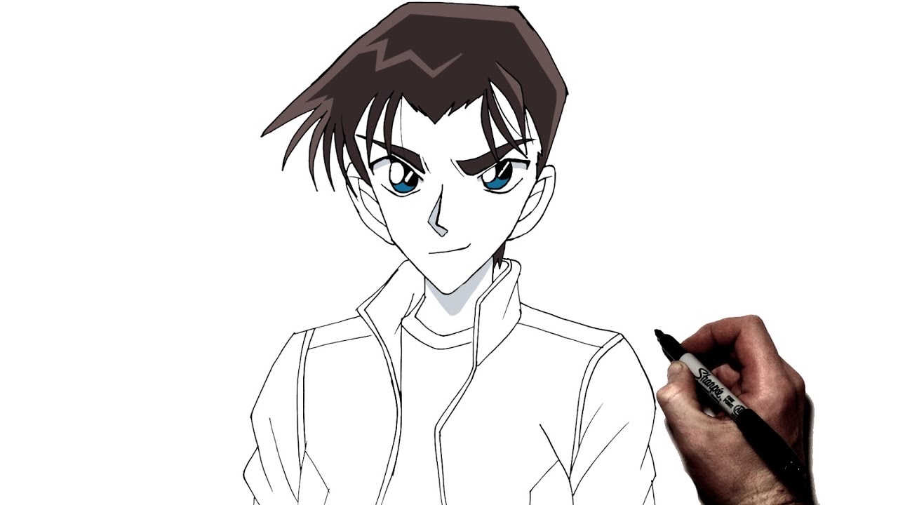 How To Draw Heiji Hattori | Step by Step | Detective Conan
