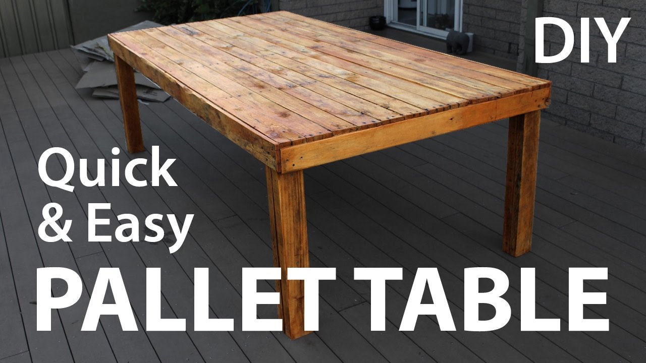 Large Pallet Table  - DO IT YOURSELF! EASY