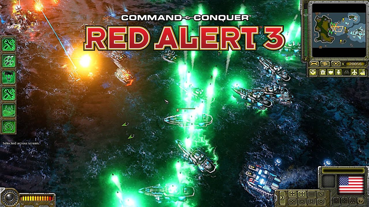 Red Alert 3 Division MOD USA Campaign 5 Pacific Ocean Storm Warning | Powerful Starstrike Carrier