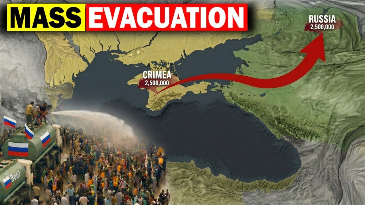 Russia Faces 'ZERO DAY' Evacuation, Water Crisis Hit 3,5 Million People as Crimea IMPLODES