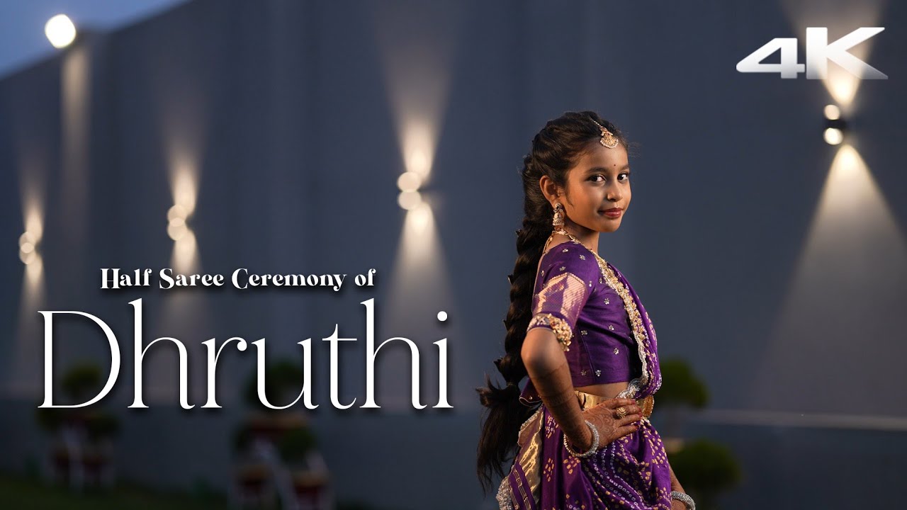 Dhruthi's Half Saree Ceremony Cinematic Trailer | Studio Varnashala | 4K | 2025