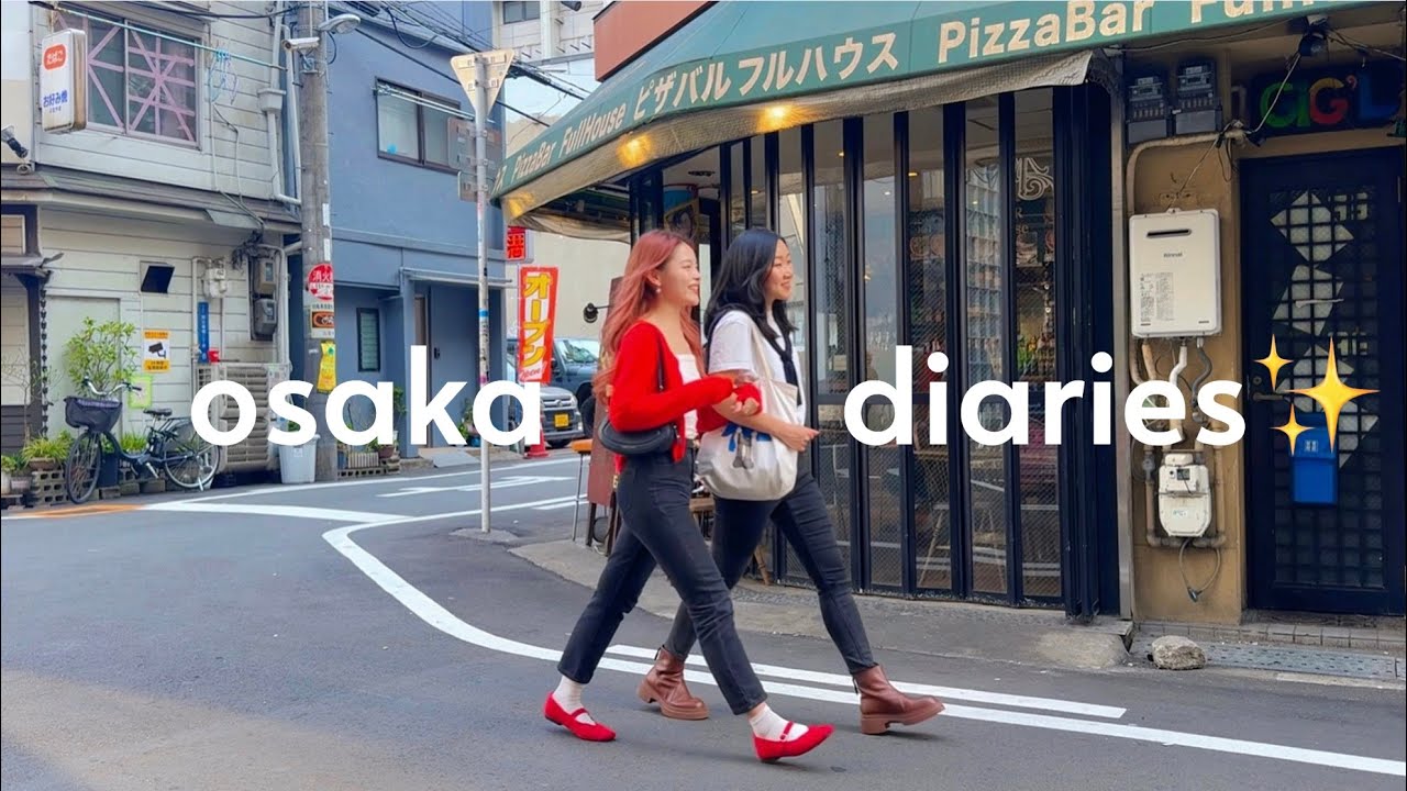 a week in osaka 🇯🇵 everything we ate 🍜 vintage shopping, cherry blossoms, fun things to do! 🍣