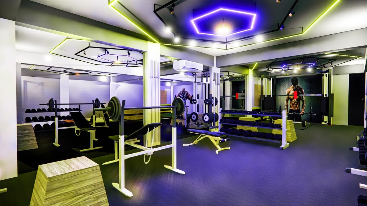 Gym designed by Line Up interiors One Of The Best Gym Interiors | Gym Interior Design Ideas 