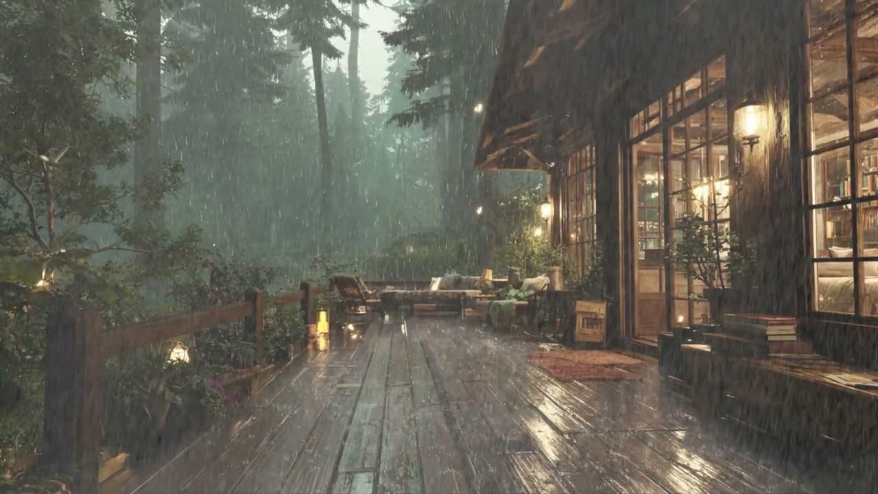 Heavy Rainfall in Dense Forest | Nature Sounds for Sleep, Study & Meditation