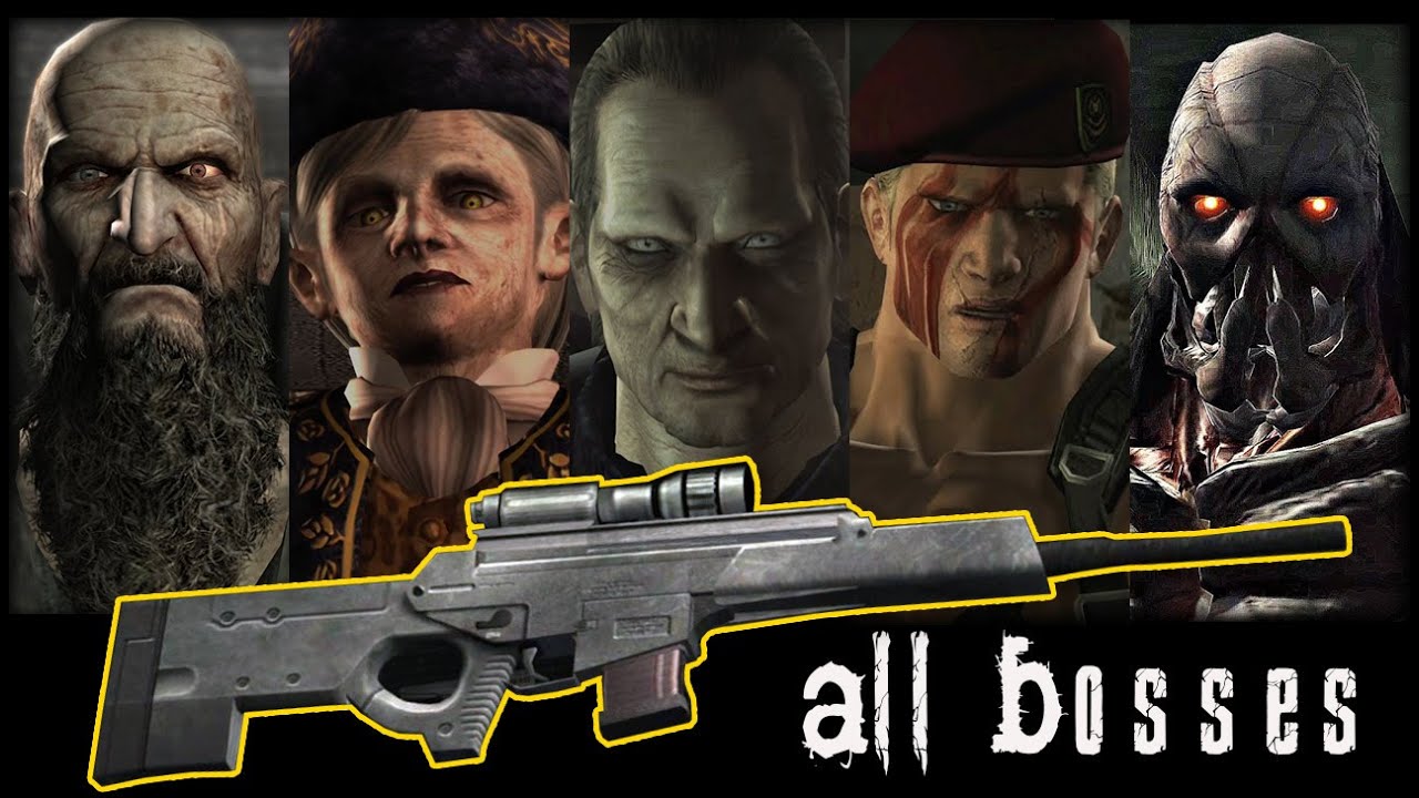 Lawan Semua Boss Dengan Rifle (Semi-Auto) - Resident Evil 4