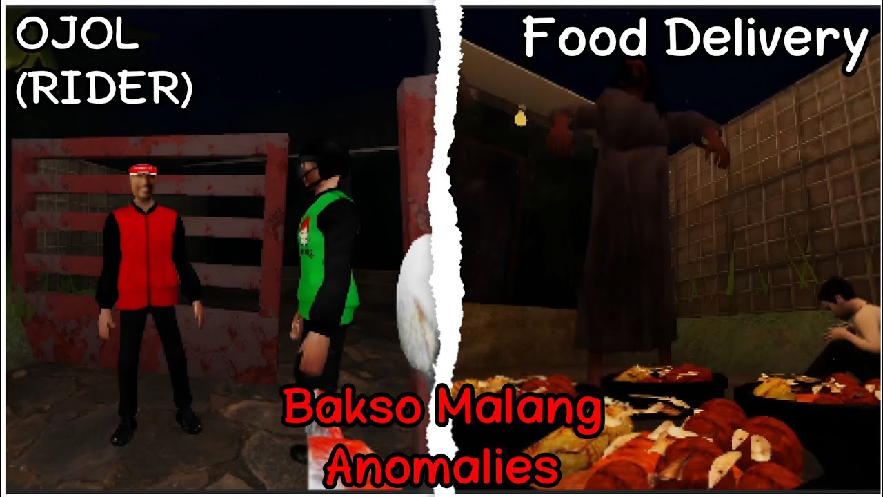 Roblox - Bakso Malang Anomalies [OJOL Food Delivery] (All New Endings)