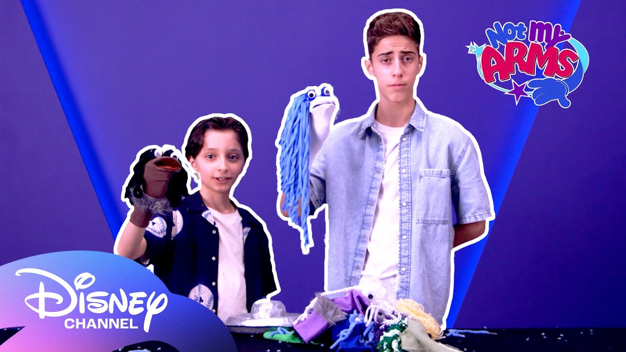 Alkaio Thiele & Max Matenko Test Their Teamwork With A Puppet Show | Not My Arms | @disneychannel