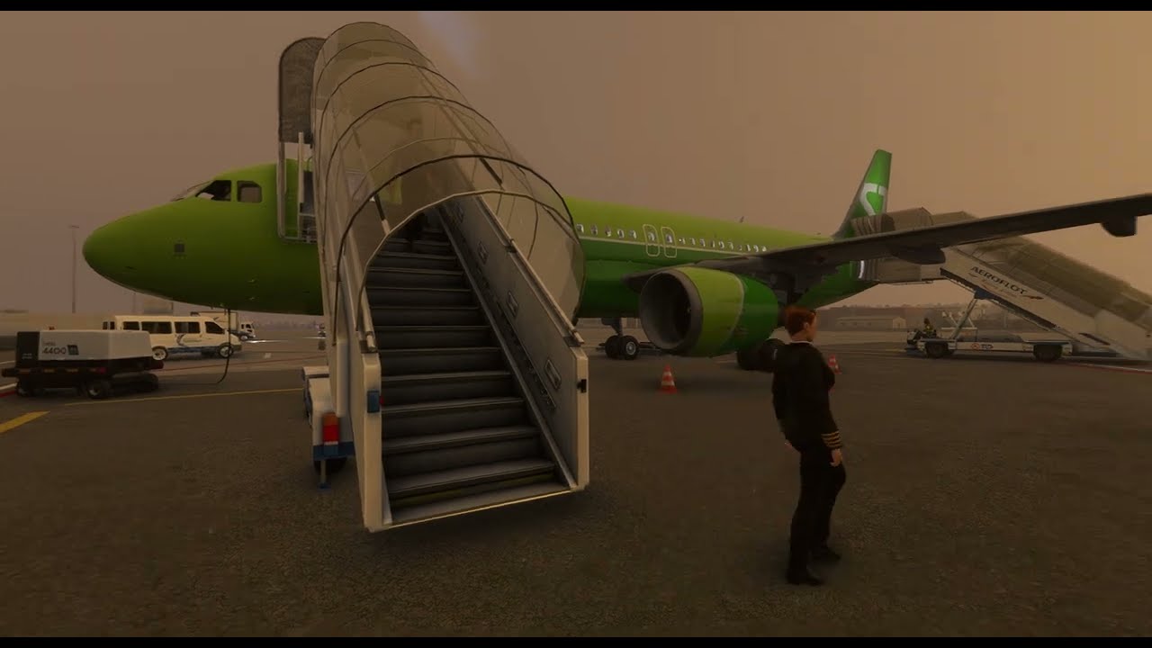 Microsoft Flight Simulator   2020 FenixSim A320  GSX FSRealistic Посадка Воронеж UUOO