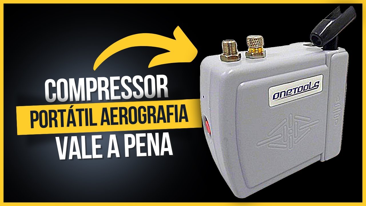 COMPRESSOR PORTÁTIL PARA AEROGRAFIA BIVOLT ONETOOLS