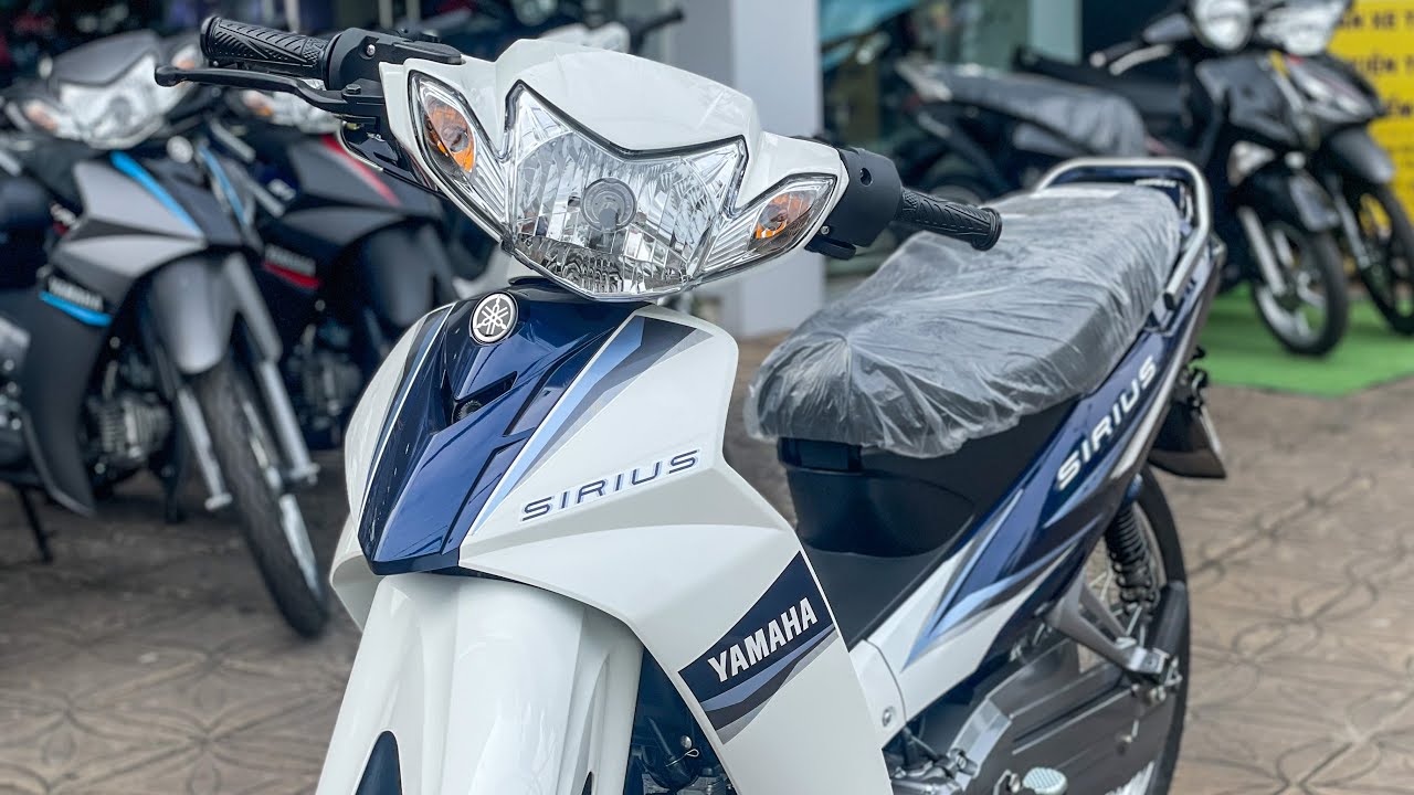 Giá Xe Sirius 2023 Xăng Cơ Màu Trắng Xanh | Yamaha Sirius Blue White 2023 | Quang Ya