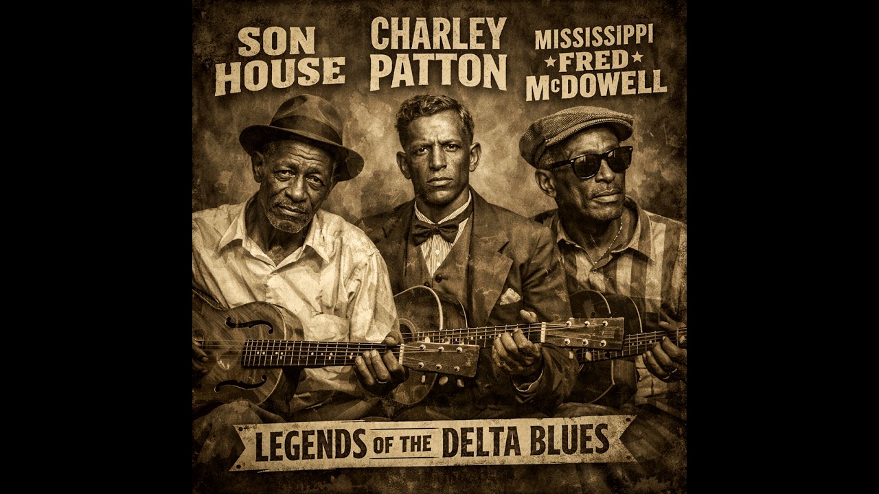 Delta Blues Legends: Charley Patton, Son House & McDowell | Raw Mississippi Acoustic Blues