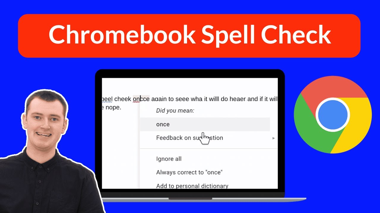 Как проверить орфографию на Chromebook