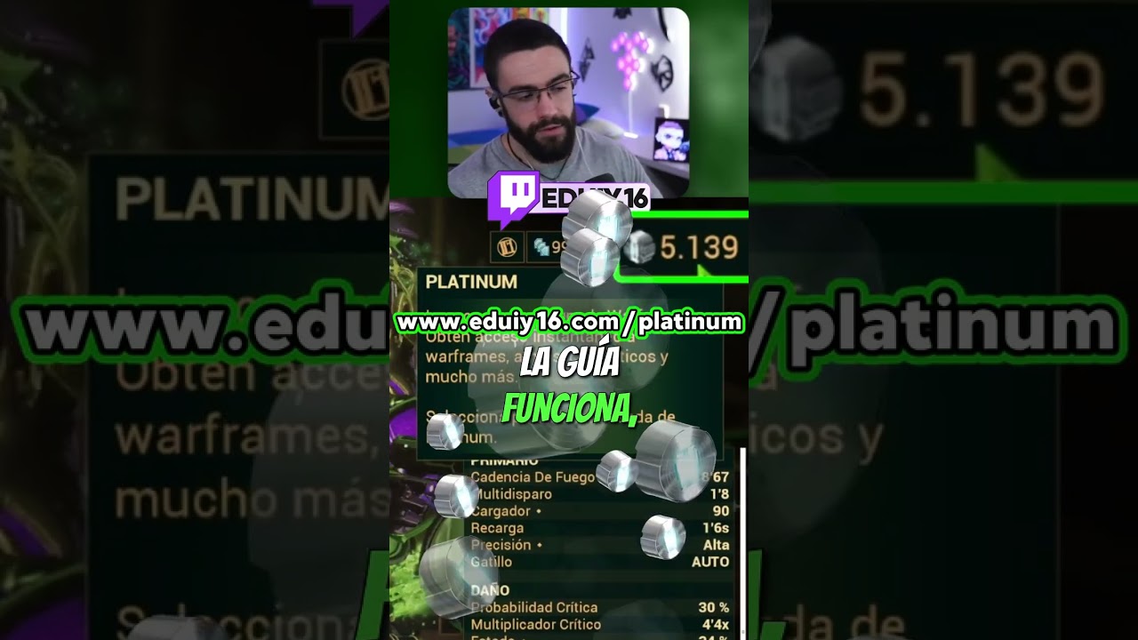 🤑C&oacute;mo conseguir PLATINUM GRATIS en Warframe❓❗ [2024] #shorts #short