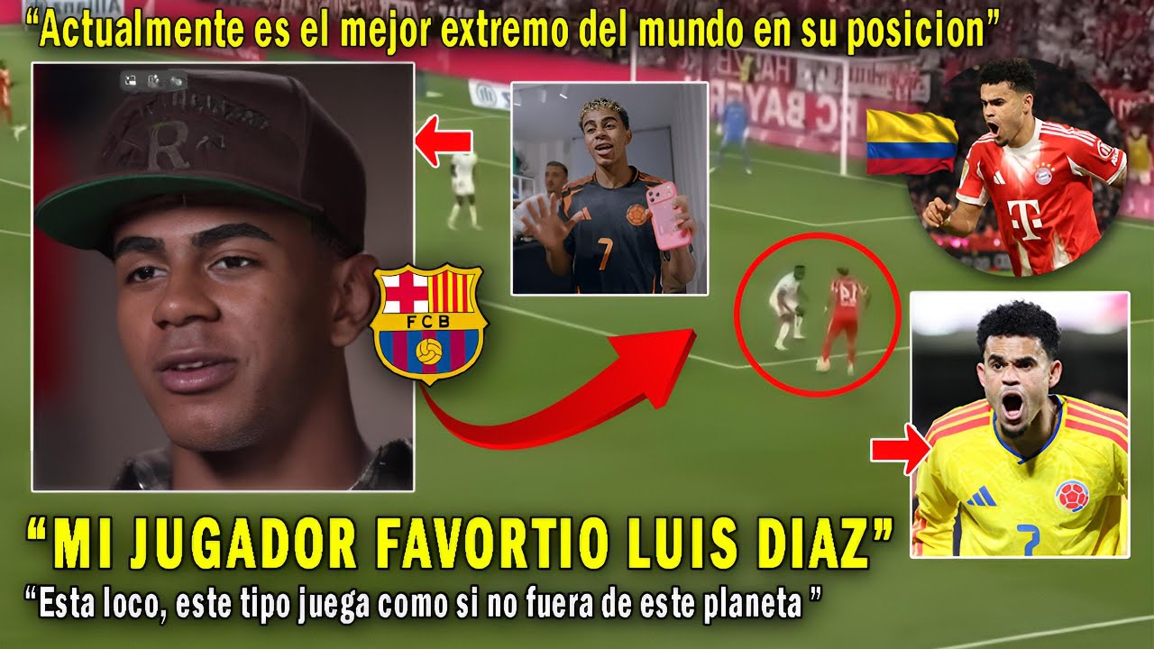 LAMINE YAMAL ROMPE el SILENCIO y SE RINDE ante el NIVEL de LUIS DÍAZ en el BAYERN