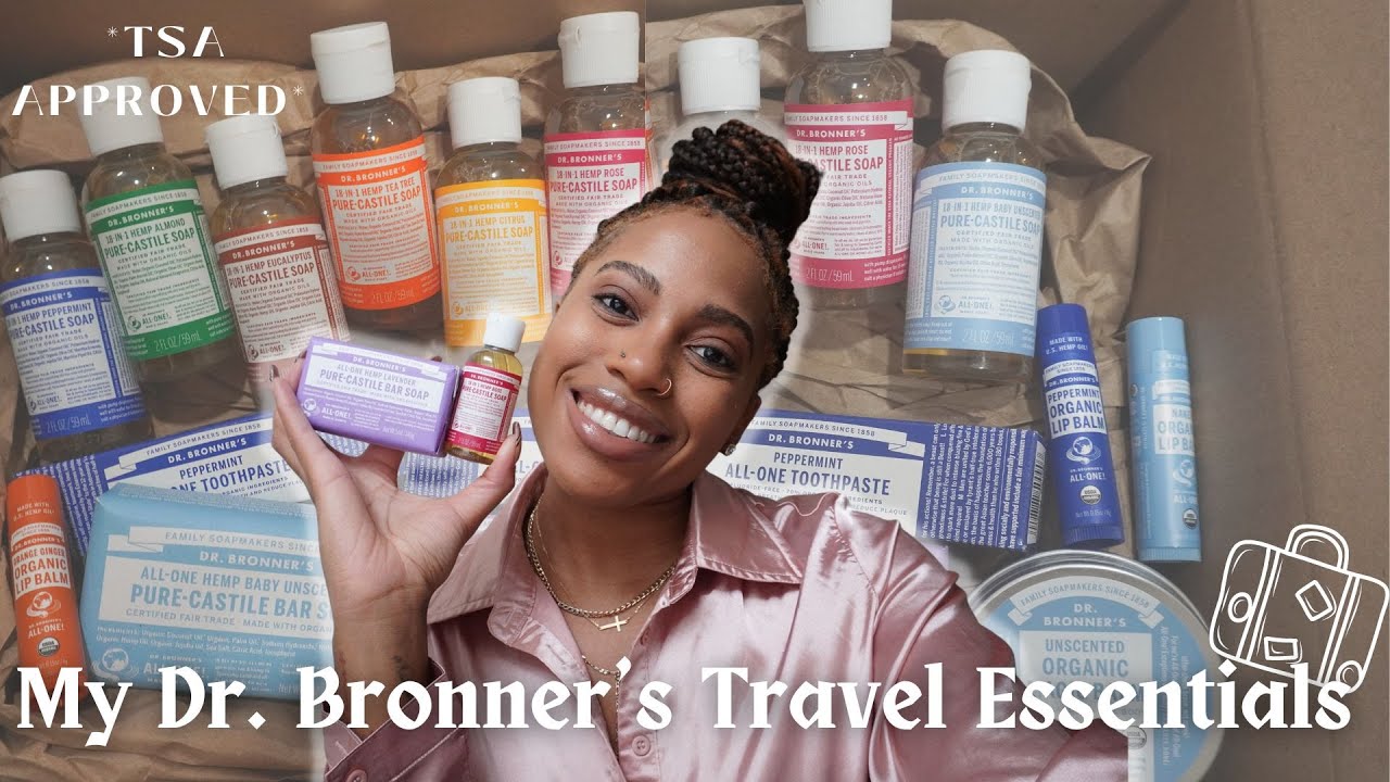 TRAVEL ESSENTIALS 💫🧳- FT. DR BRONNER'S |FLIGHT ATTENDANT LIFESTYLE