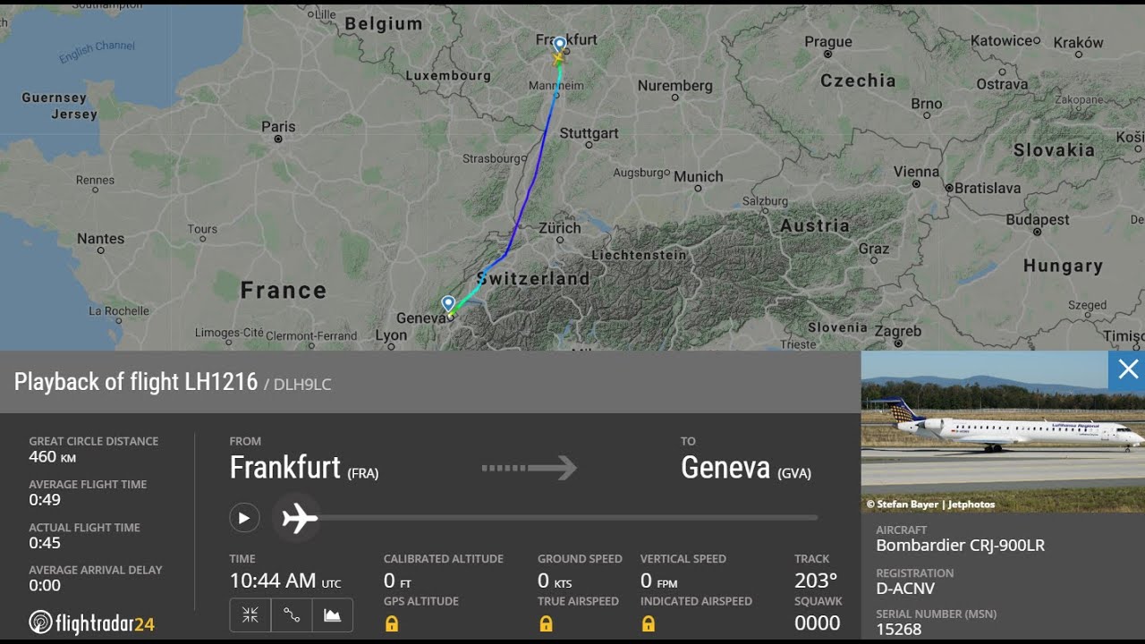FRA-GVA landing (LH1216, FRA-GVA, 07DEC19, 