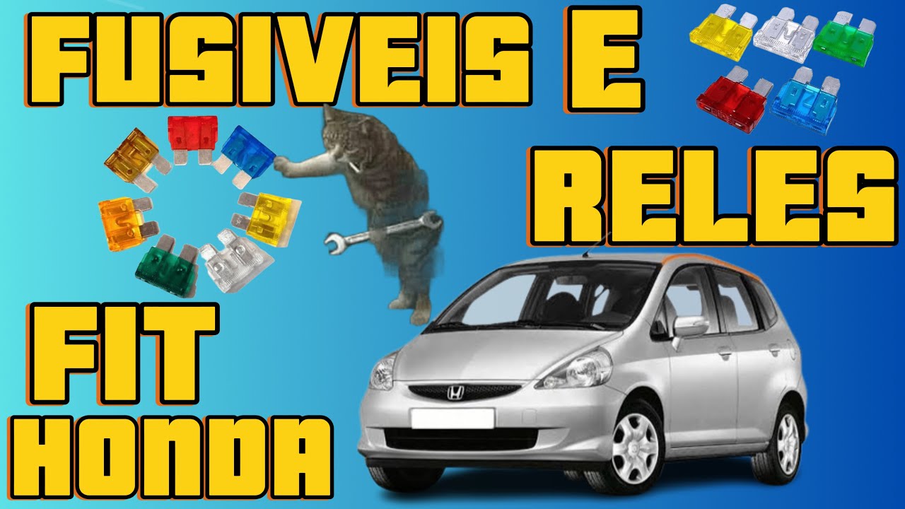 função dos fusiveis e reles do HONDA FIT 2002 até 2008