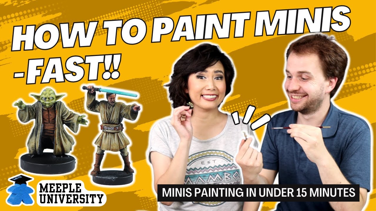 Under 15 Minutes - How to Paint Minis- Star Wars the Clone Wars Board Game
