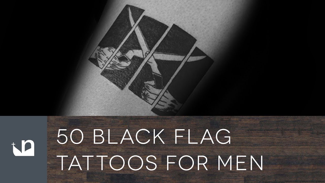 50 Black Flag Tattoos For Men