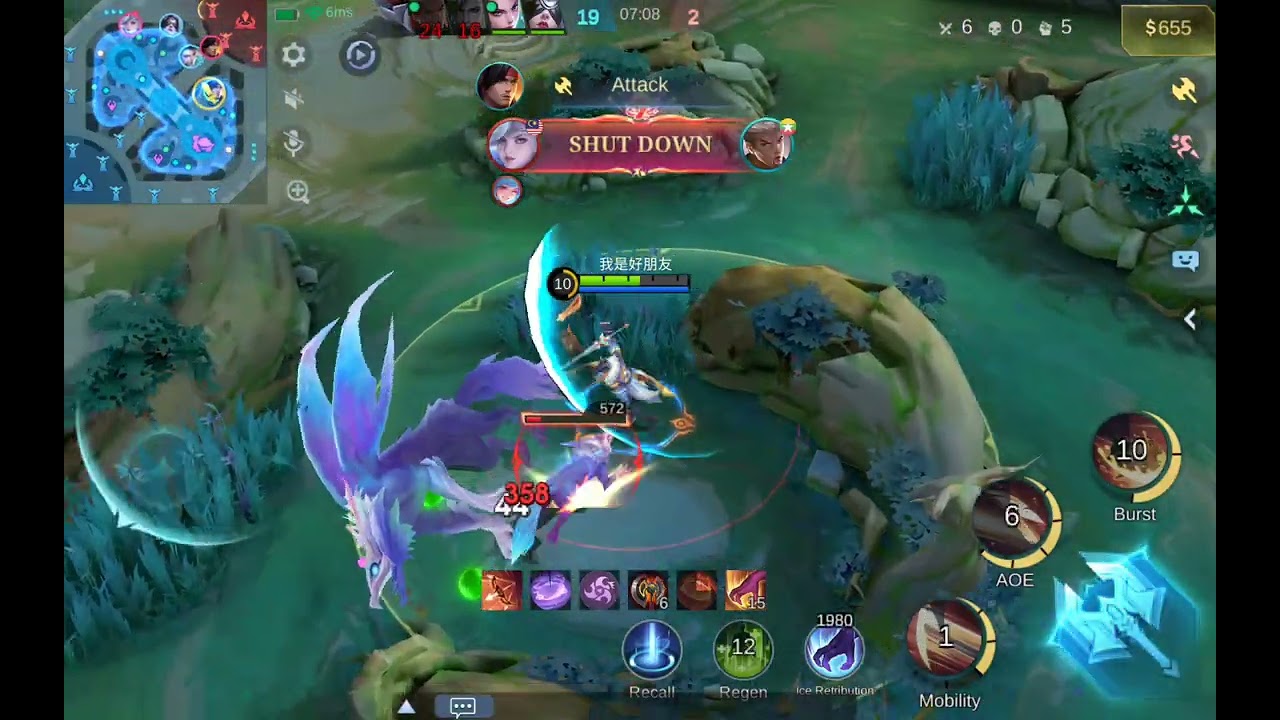 Yi sun shin, joy, miya, cici and zilong vs yi sun shin, aamon, phrasa, hanabi and chou. Who wins?!