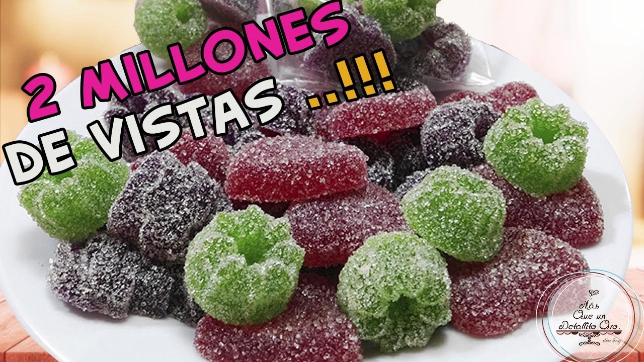 GOMITAS CASERAS SIN (GRENETINA ADICIONAL) #gomitascaseras #gomitas
