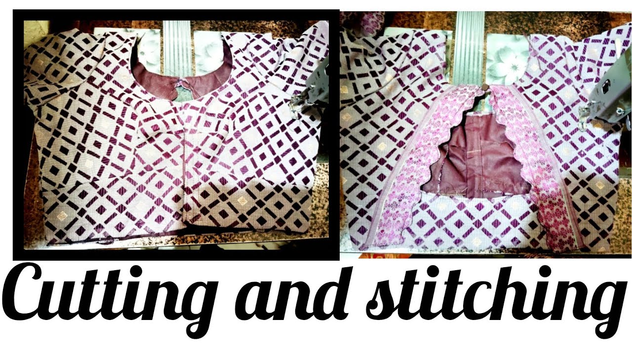 Cutting//and//stitching//38 chest Prince cut blouse cutting and stitching