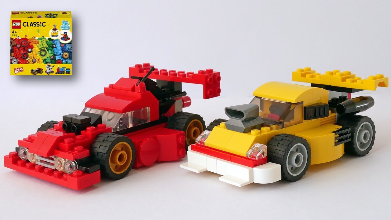 Building LEGO two cars, using Classic 11014 (2 sports car, Formula1 type and Racing car type)