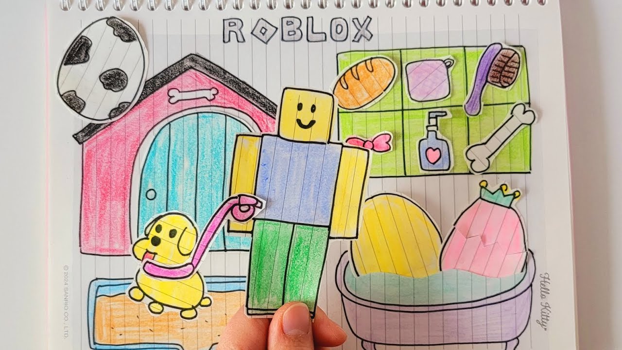 🎀paperdiy🎀 Roblox-Adopt Me! 🐶⬛️ 로블록스 입양해요 종이놀이