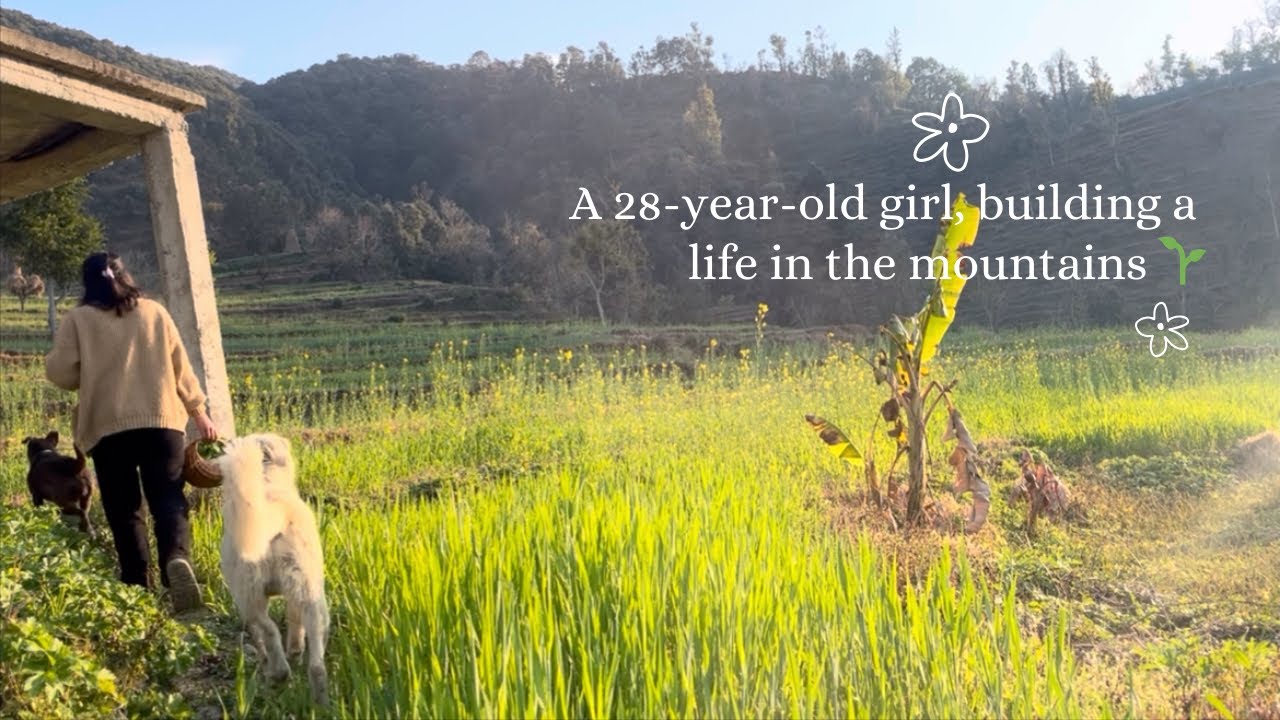 A 28-year-old girl, building a quiet life in the mountains 🌱