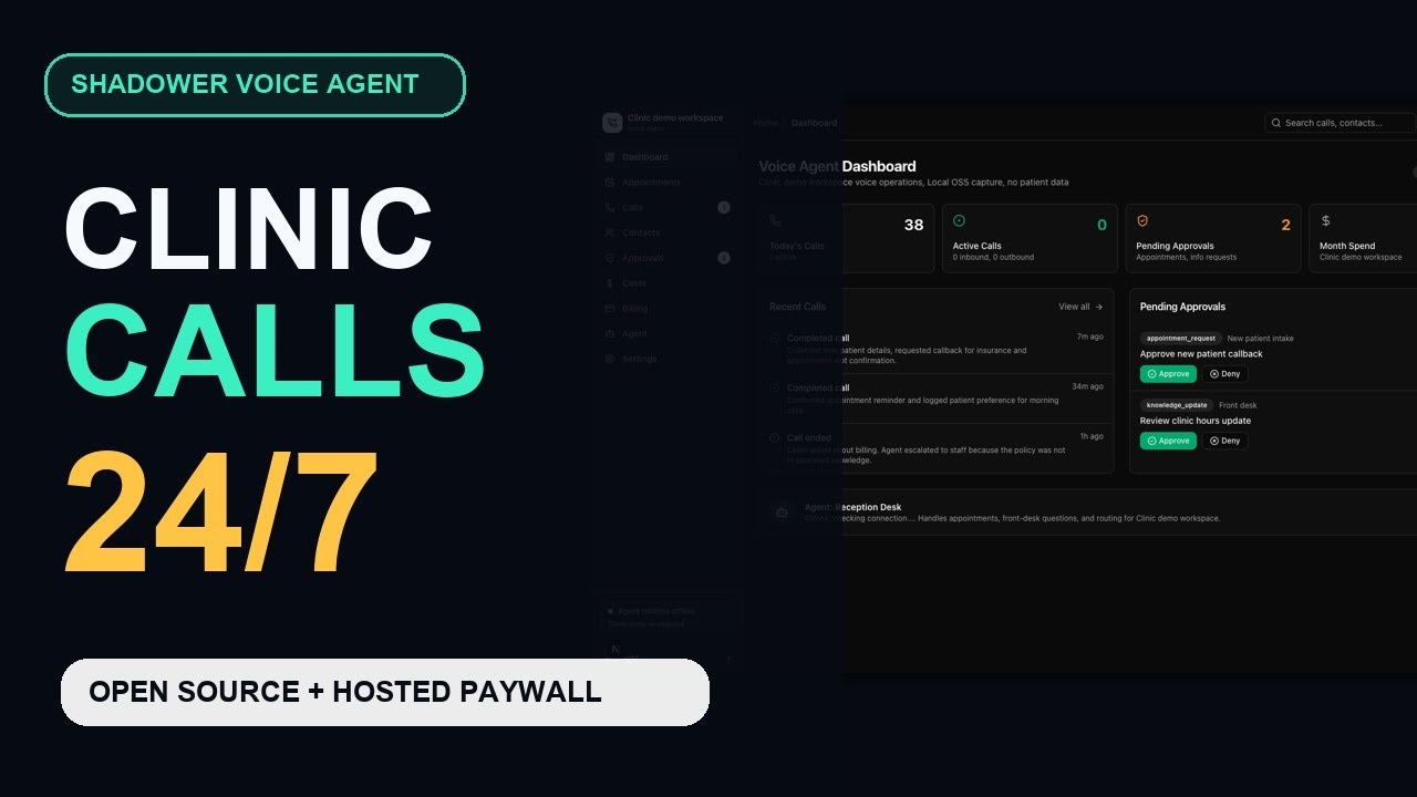 Open Source Voice Agent for Clinics, Now With a Real Paywall