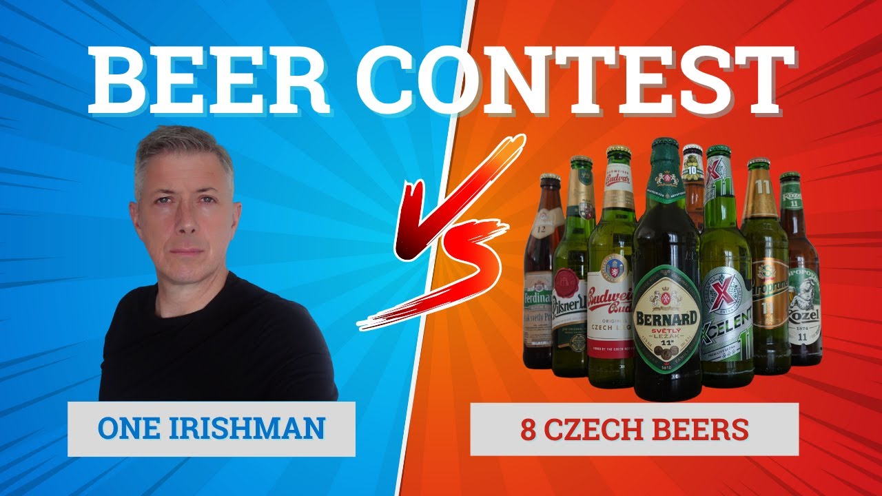 Eight Czech beers