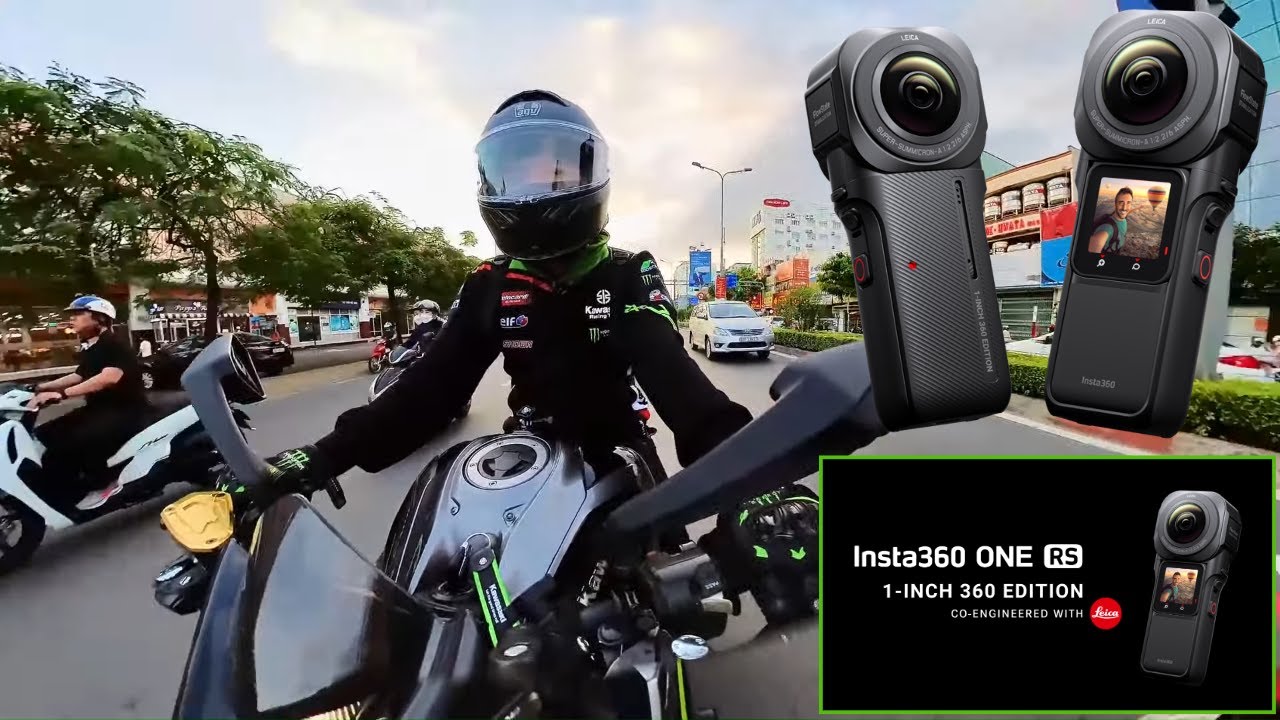 DRIVING IN SAIGON CITY IN THE AFTERNOON | Kawasaki Z1000R | Insta360 ONE RS 1-Inch 360 Edition