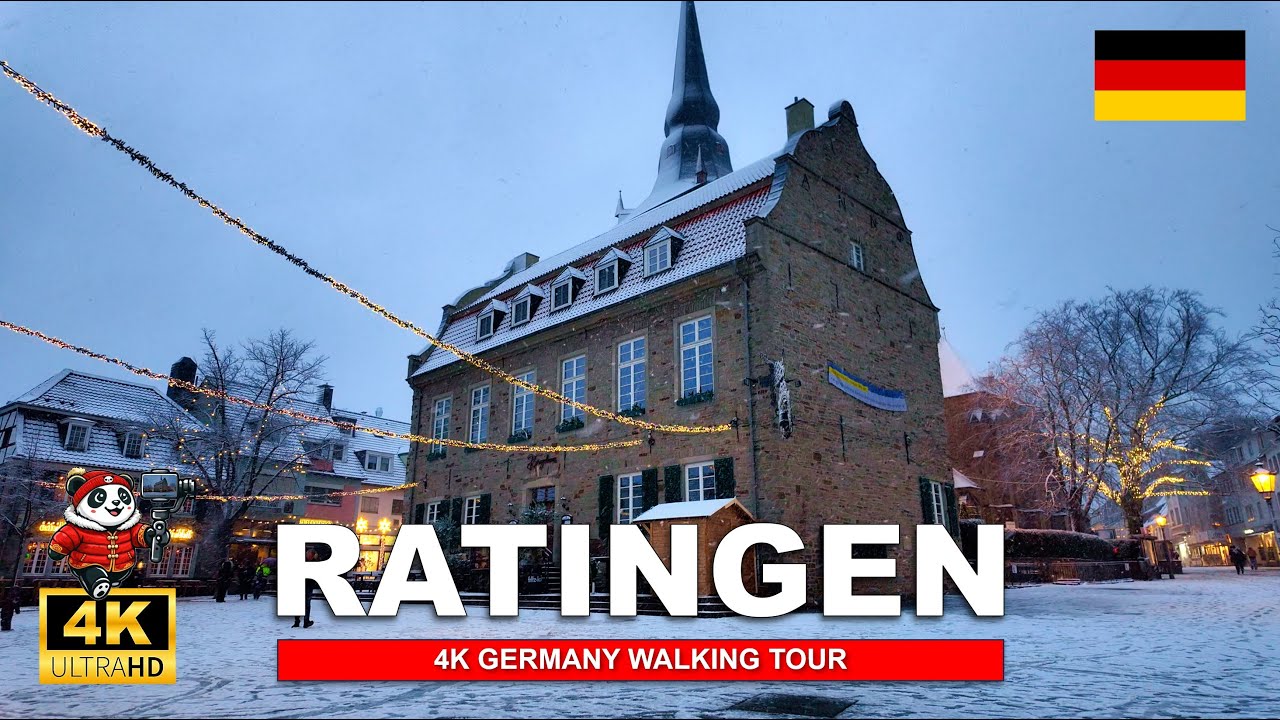 🇩🇪 Snow in Ratingen 2026 ❄️ | Winter Walk | 4K HDR
